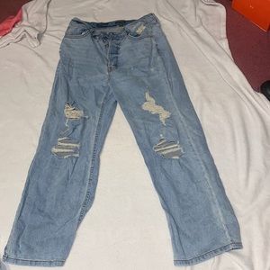 High Rise Straight Jeans Size 10